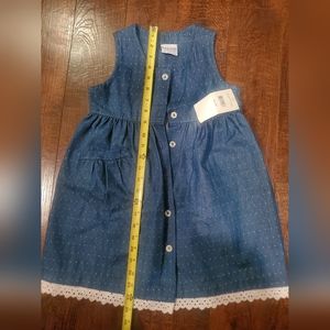 Vintage girls Samara denim dress. Size 4-6